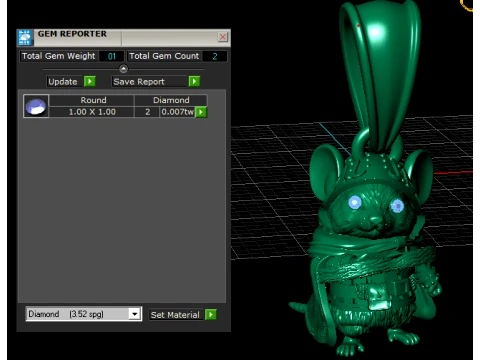 Golden Bunny Knight Trophy 3D Printable Model 3D Print Model