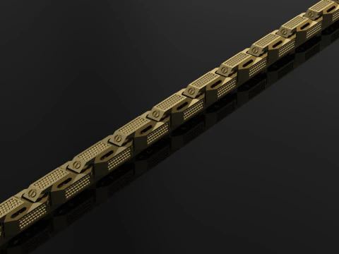Elegant Bracelet Printable Model Jewelry Gold Luxury 3D Print Model