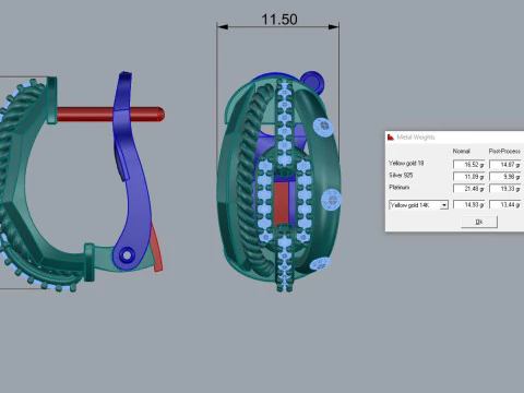 Elegant Earrings Printable Model Jewelry Gold Luxury 3D Print Model