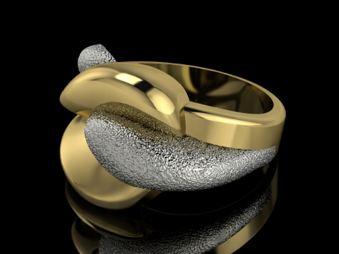 Elegant Ring Printable Model Jewelry Gold Luxury 3D Print Model