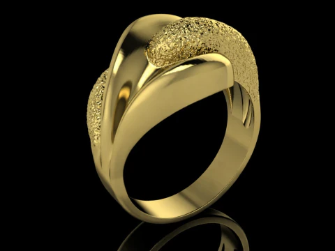 Elegant Ring Printable Model Jewelry Gold Luxury 3D Print Model