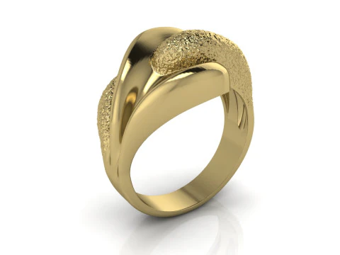 Elegant Ring Printable Model Jewelry Gold Luxury 3D Print Model