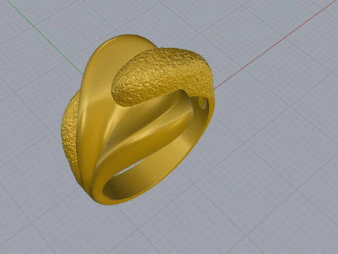 Elegant Ring Printable Model Jewelry Gold Luxury 3D Print Model