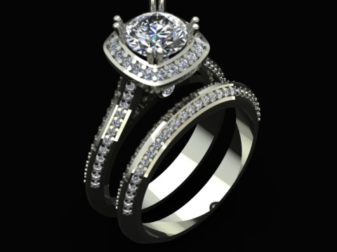 Elegant Ring Printable Model Jewelry Gold Luxury 3D Print Model