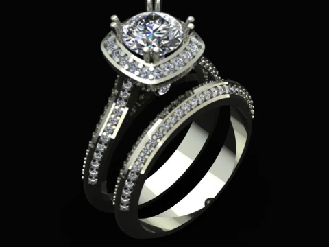 Elegant Ring Printable Model Jewelry Gold Luxury 3D Print Model