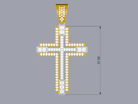 Zarif Ha&ccedil; Kolye Takı Altın L&uuml;ks 3D Baskı Modeli