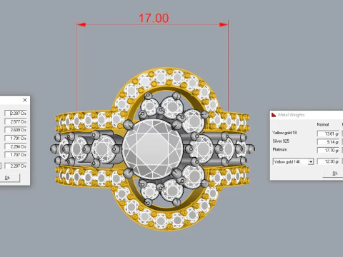 Elegant Cross Pendant Jewelry Gold Luxury 3D Print Model