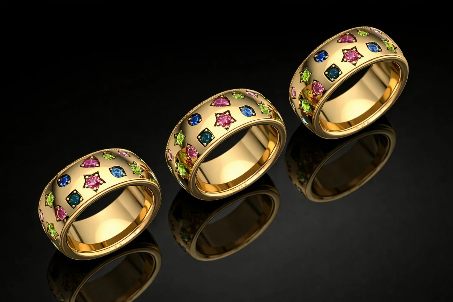 Elegant Brand Ring Printable Model Jewelry Gold Luxury 3D Print Model .c4d .max .obj .3ds .fbx .stl .blend 