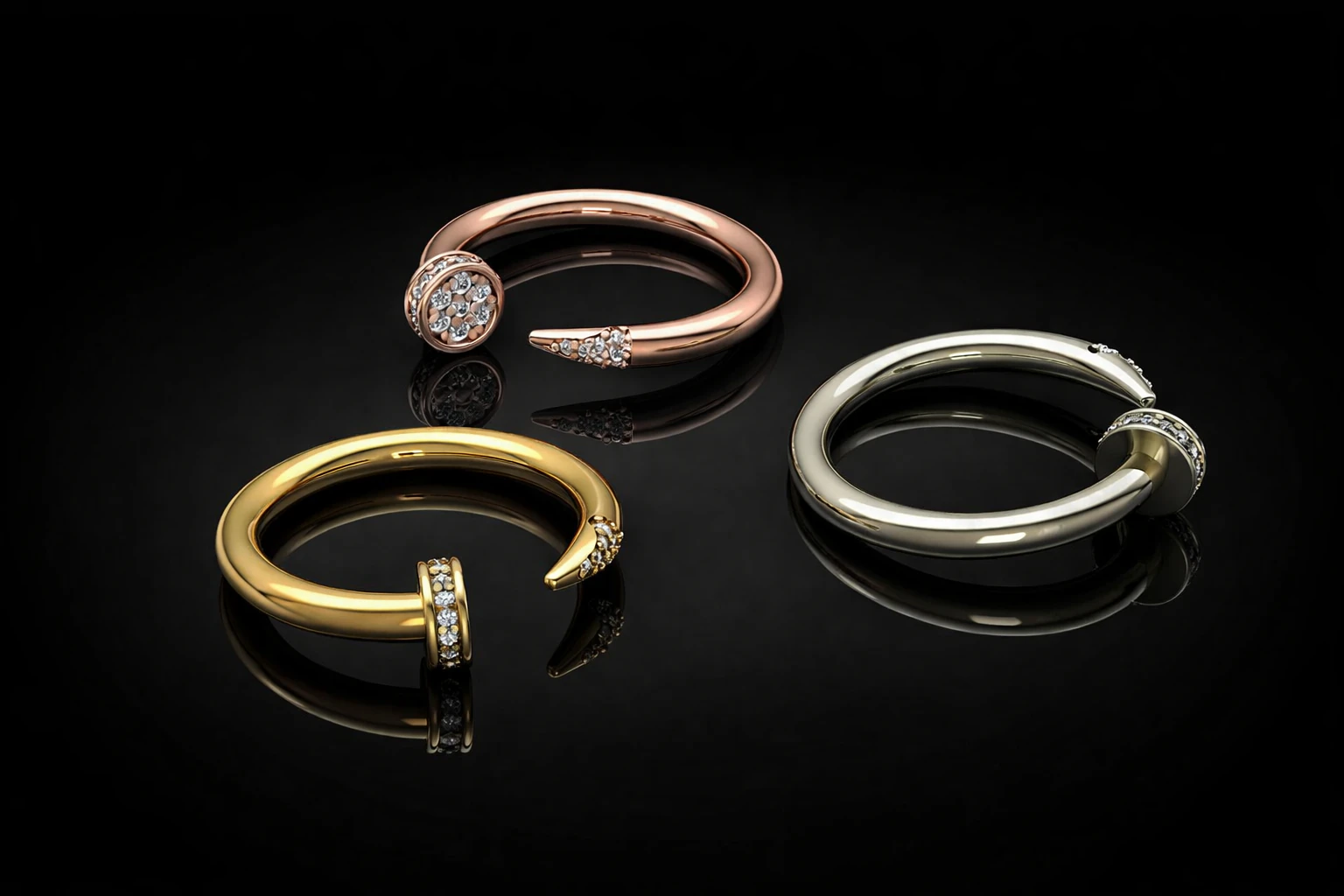Brand Ring Printable Model Jewelry Gold Luxury 3D Print Model .c4d .max .obj .3ds .fbx .stl .blend 