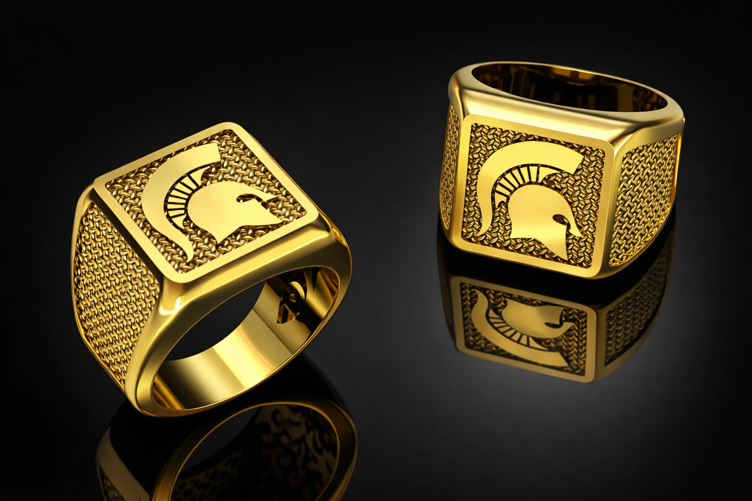 Sparta Ring Printable Model Jewelry Gold Luxury 3D Print Model .c4d .max .obj .3ds .fbx .stl .blend 