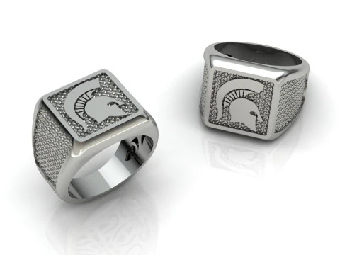 Sparta Ring Printable Model Jewelry Gold Luxury 3D Print Model