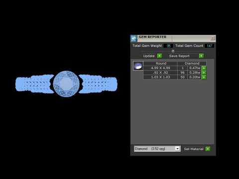 Elegant Ring Printable Model Jewelry Gold Luxury 3D Print Model