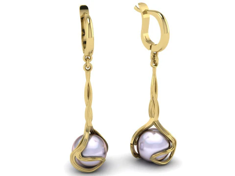 Pearl Ring Set Printable Model Jewelry Gold Luxury 3D Print Model
