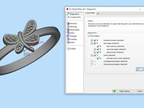 Butterfly Ring Printable Model Jewelry Gold Luxury 3D Print Model