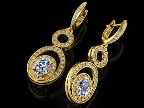 Zarif K&uuml;pe Yazdırılabilir Model Takı Altın L&uuml;ks 3D Baskı Modeli