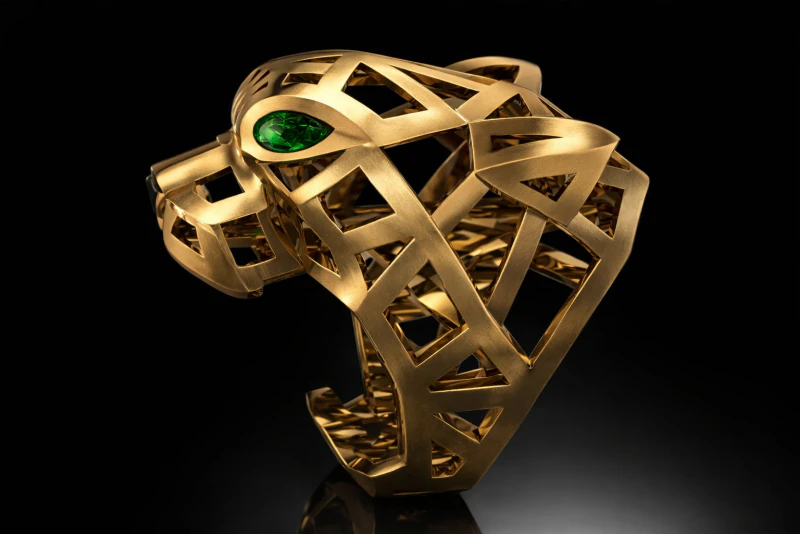 パンサー リング 印刷可能モデル ジュエリー ゴールド ラグジュアリー 3Dプリントモデル .c4d .max .obj .3ds .fbx .stl .blend