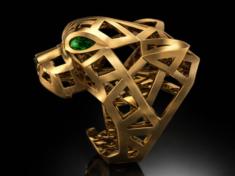 Panther Ring Printable Model Jewelry Gold Luxury 3D Print Model