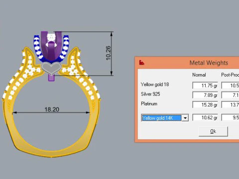Elegant Ring Printable Model Jewelry Gold Luxury 3D Print Model