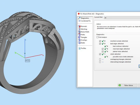 Zarif Y&uuml;z&uuml;k Yazdırılabilir Model Takı Altın L&uuml;ks 3D Baskı Modeli