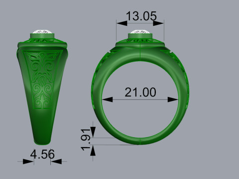 Veni Vidi Vici Ring For Mens Printable Model Jewelry Gold Luxury 3D Print Model