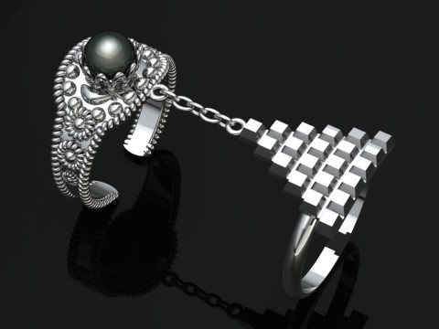 Silver Ring Printable Model Jewelry Gold Luxury 3D Print Model