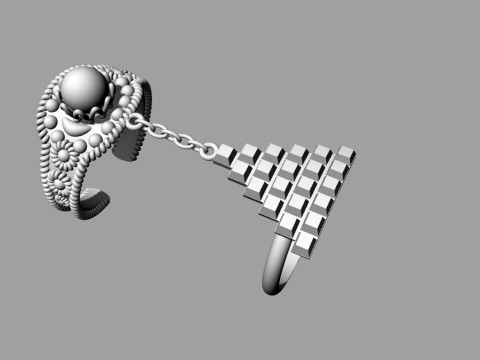 Silver Ring Printable Model Jewelry Gold Luxury 3D Print Model