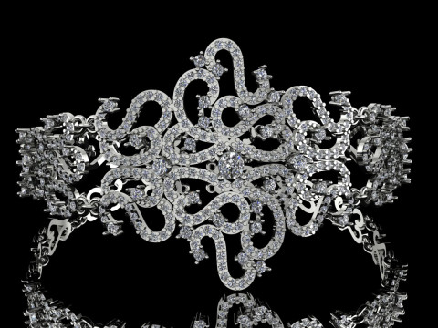 Elegant Bracelet Printable Model Jewelry Gold Luxury 3D Print Model