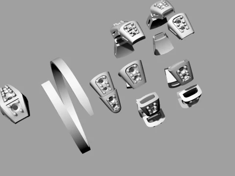 Bulgari Snake Ring Printable Model Jewelry Gold Luxury 3D Print Model