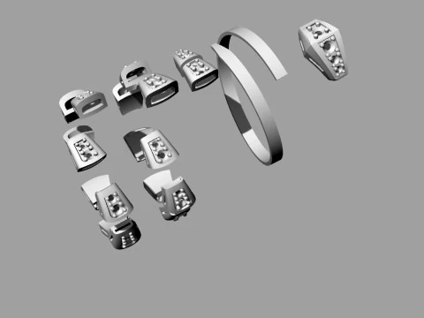 Bulgari Snake Ring Printable Model Jewelry Gold Luxury 3D Print Model
