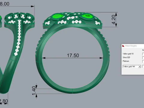 Bulgari Snake Ring Printable Model Jewelry Gold Luxury 3D Print Model