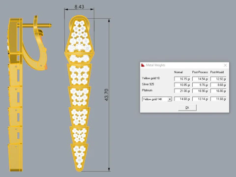 Bulgari Snake Set Printable Model Jewelry Gold Luxury 3D Print Model
