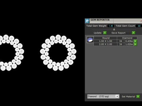 Elegant Earrings Printable Model Jewelry Gold Luxury 3D Print Model