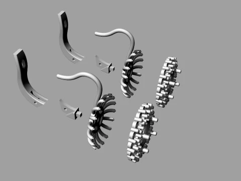 Elegant Earrings Printable Model Jewelry Gold Luxury 3D Print Model