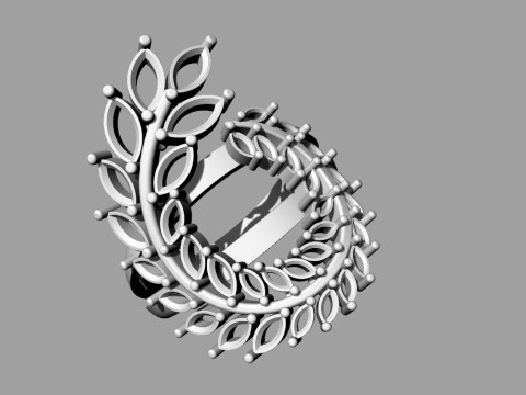 Elegant Ring Printable Model Jewelry Gold Luxury 3D Print Model