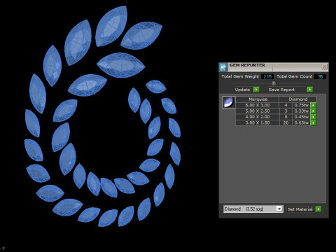 Elegant Ring Printable Model Jewelry Gold Luxury 3D Print Model