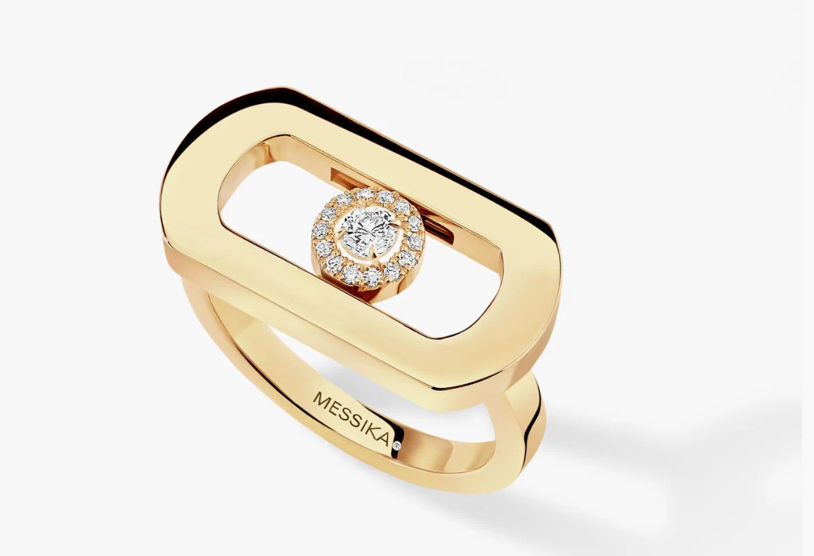 Messika Ring Printable Model Jewelry Gold Luxury 3D Print Model .c4d .max .obj .3ds .fbx .stl .blend 