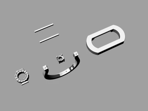 Messika Ring Printable Model Jewelry Gold Luxury 3D Print Model