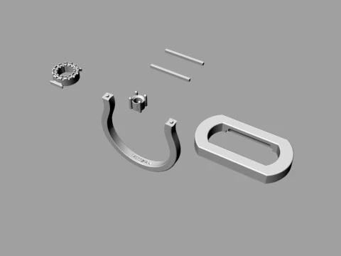 Messika Ring Printable Model Jewelry Gold Luxury 3D Print Model