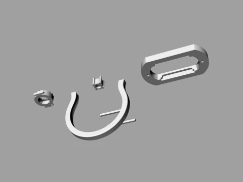 Messika Ring Printable Model Jewelry Gold Luxury 3D Print Model