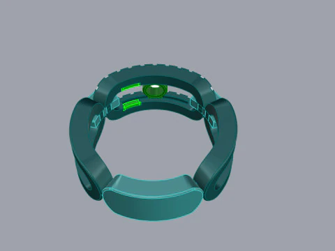 Messika Ring Printable Model Jewelry Gold Luxury 3D Print Model
