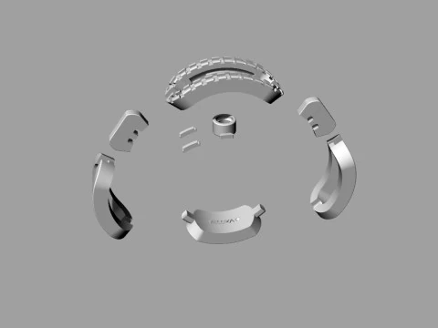Messika Ring Printable Model Jewelry Gold Luxury 3D Print Model