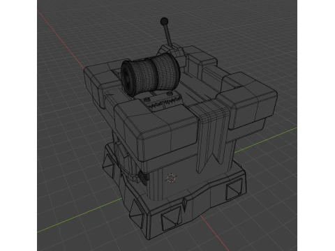 LowPolyTower 3D Model