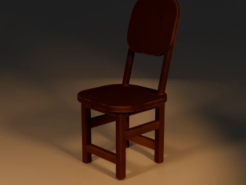 LowPolyStoel 3D Model
