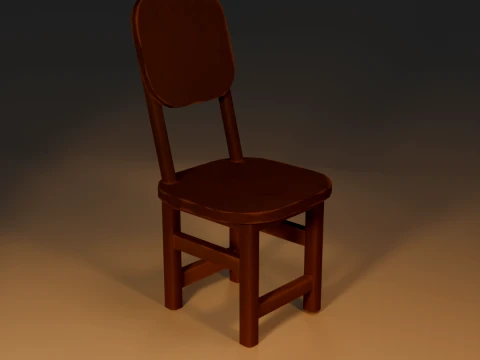 LowPolyChair 3D Model