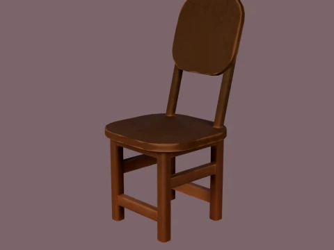 LowPolyChair 3D Model