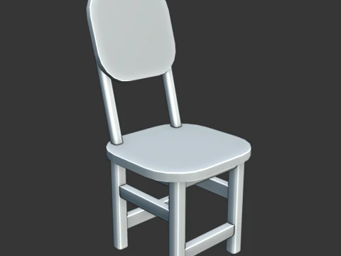 LowPolyChair 3D Model