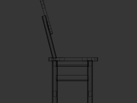 LowPolyChair 3D Model