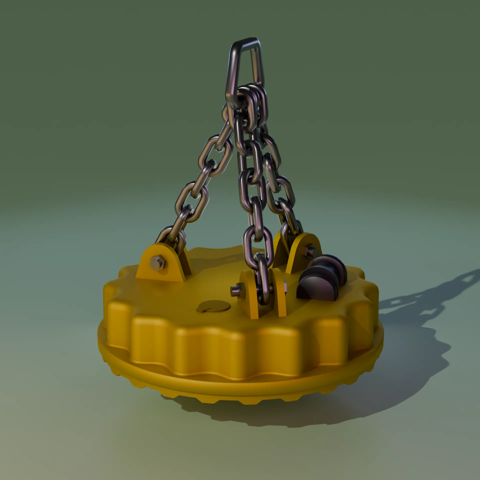 LowPolyMagnit 3D Model .c4d .max .obj .3ds .fbx .stl .blend 