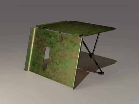 LowPoly Shield Model 3D