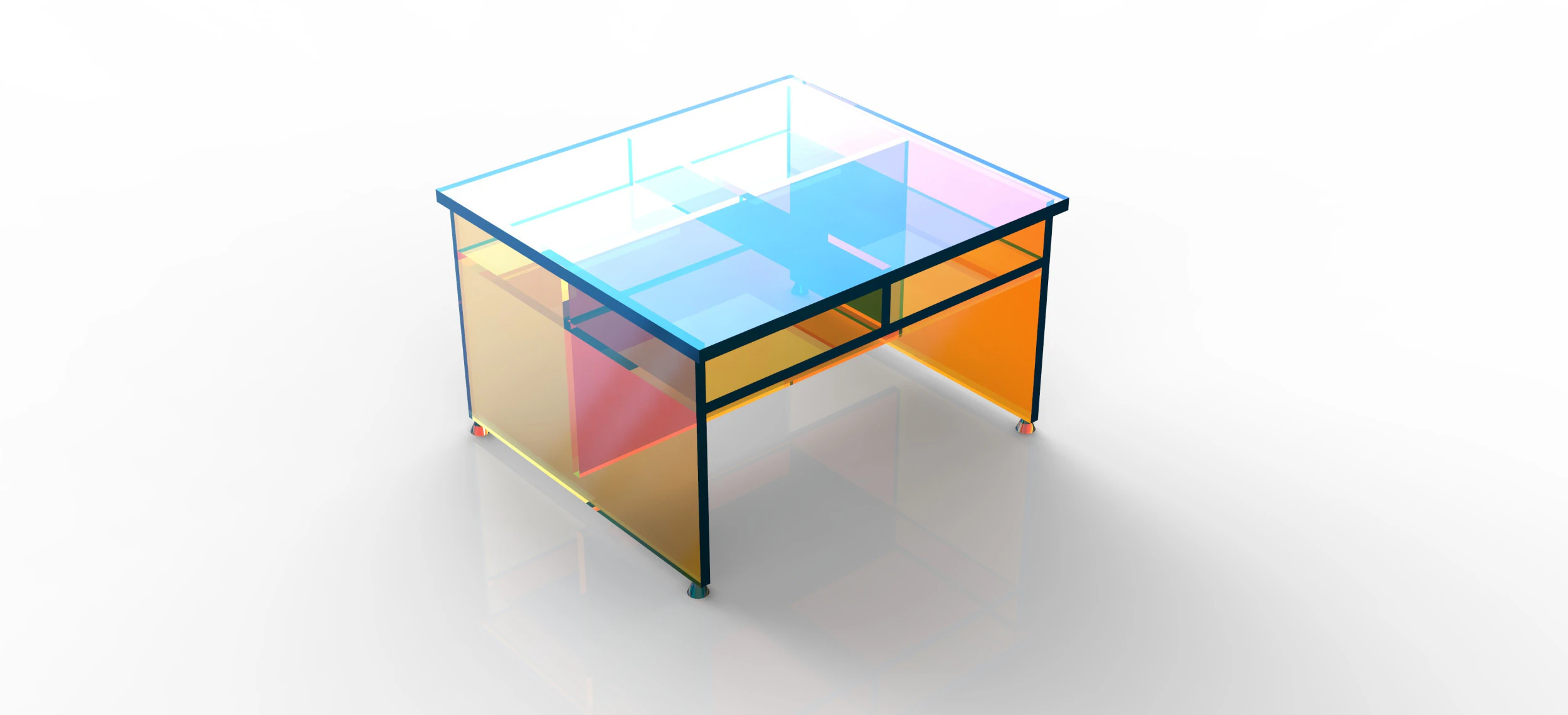 Office Furniture 01 3D Model .c4d .max .obj .3ds .fbx .stl .blend 